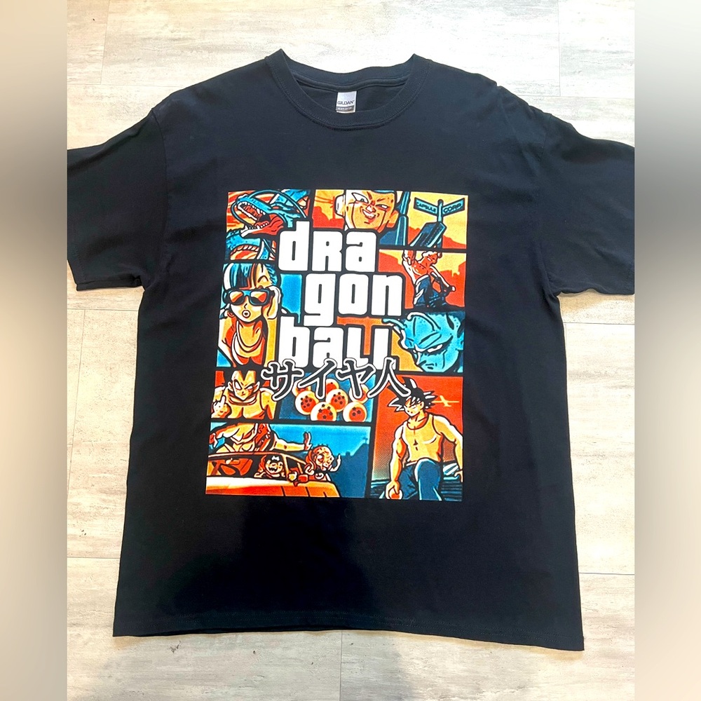 Dragonball Z GTA style Shirt Size L